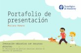 Portafolio de presentación-Innovación educativa con recursos abiertos