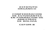 Estatuto Orgánico CEFOM-B
