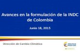 Avances en la formulación de las INDC de Colombia- MADS
