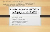 Acontecimientos histórico pedagógicos sxviii.