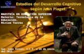 Estadios del Desarrollo Cognitivo de Jean Piaget