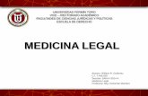 Medicina  legal tema 3, 4, 5 y 7 saia a (willson gutierrez)