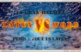 Code motion 2014 - La gran batalla: LaTeX vs Word... pero, ¿Qué es LaTeX?