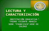 Lectura y caracterización of an urban school in Colmbia