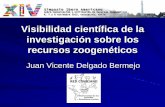 Visibilidad científica de la investigación sobre los recursos zoogenéticos