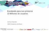 AWS Presentacion Universidad de los Andes "Escalando para sus primeros 10 Millones de Usuarios"