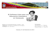 El Software Libre para una Educación Liberadora en Venezuela