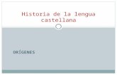 Historia de la lengua castellana