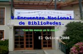 V Encuentro Nacional en el Quisco de Biblioredes.