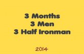 3 Months 3 Men 3 Half Ironman (2014)