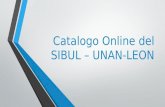 Catalogo online del sibul – unan lon