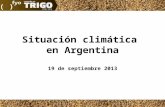 Situación climática en Argentina al 20/09/2013