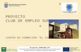 Memoria "Proyecto Club de Empleo Sur" Emple@30+, Ayto Jerez- Impulso Económico- Dpto Empleo