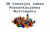 20 consejos sobre presentaciones multimedia