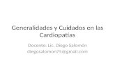 Generalidades y cuidados en las cardiopatías