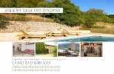 Alquiler casa rural con encanto Mallorca