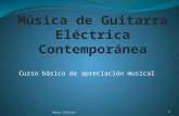 La  musica de guitarra eléctrica contemporánea