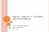Portal genesisi y sistemas institucionales