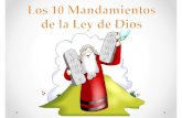 Los 10 mandamientos de la ley de Dios con imágenes de Fano