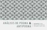 Lenguaje: Análisis de poema & Antipoema