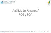 Análisis de razones financieras / ROE y ROA