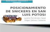 Posicionamiento de-snickers-en-san-luis-potosi (presentacion completa)
