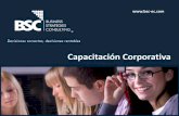 Bsc capacitación corporativa, descripción de servicio