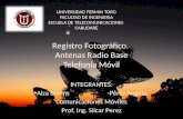 Registro Fotografico Antenas radio base
