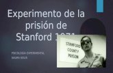 Psicología Experimental - Experimento de la prisión de stanford 1971 Zimbardo
