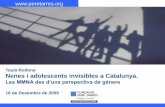 Nenes i adolescents invisibles a Catalunya. Fundació Pere Tarrés
