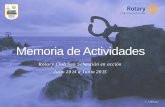 Memoria Actividades Rotary Club San Sebastián (2014-2015)