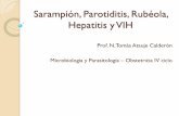 Sarampión, parotiditis, rubéola, hepatitis y vih