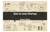 Meetup "Que es Lean Startup" enero 2014