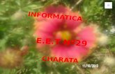 Curso de Informática E.E.T Nº 29 Charata Chaco.. mezcla de imagenes y frases, utilizando todos los recursos del power point