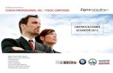 Certificaciones de Coaching 2012
