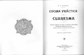 Cocina practica de cuaresma de p.l. lass, año 1905.copia facsimil