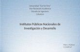 Institutos Públicos Nacionales de Investigación y Desarrollo