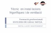 Presentació Tècnic Mitjà en Instal·lacions Frigorifiques i Climatització - IES Llucmajor