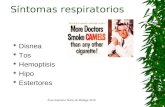 Síntomas respiratorios en taller Area Sanitaria Norte Malaga