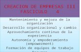 Creacion de empresas iii  fasc.  4
