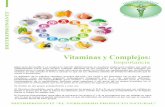 Importancia de las vitaminas y complejos