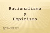 Racionalismo y Empirismo 2015