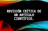 Seminario 6. Revisión crítica de un artículo científico.