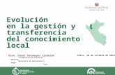 Cesar Sotomayor  - Presentación Taller Talentos Rurales (Chile, 2014)
