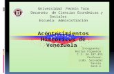 Evolución socio-política y económica de Venezuela. Diapositivas