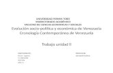 cronologia contemporanea de Venezuela