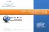 Programa de capacitación docente para el uso de las TIC