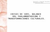 3° medio crisis 1891 parlamentarismo-transformaciones culturales