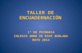 TALLER DE ENCUADERNACIÓN 1º PRIMARIA COLEGIO AMOR DE DIOS BURLADA