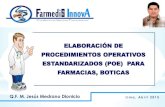 Procedimientos Operativos Estandar para Farmacia ó Botica - POEs